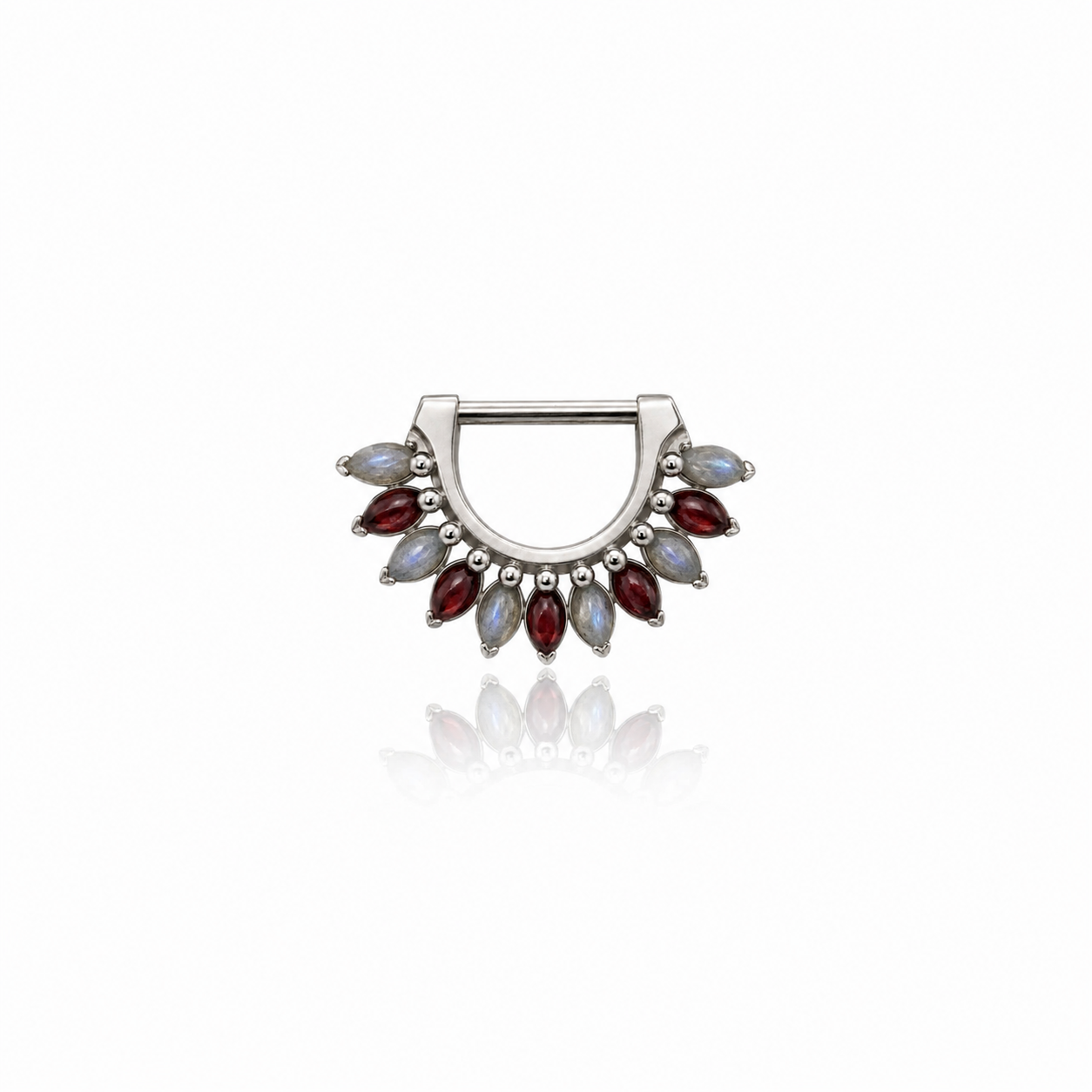 White Gold Marchesa Ring with Cabs