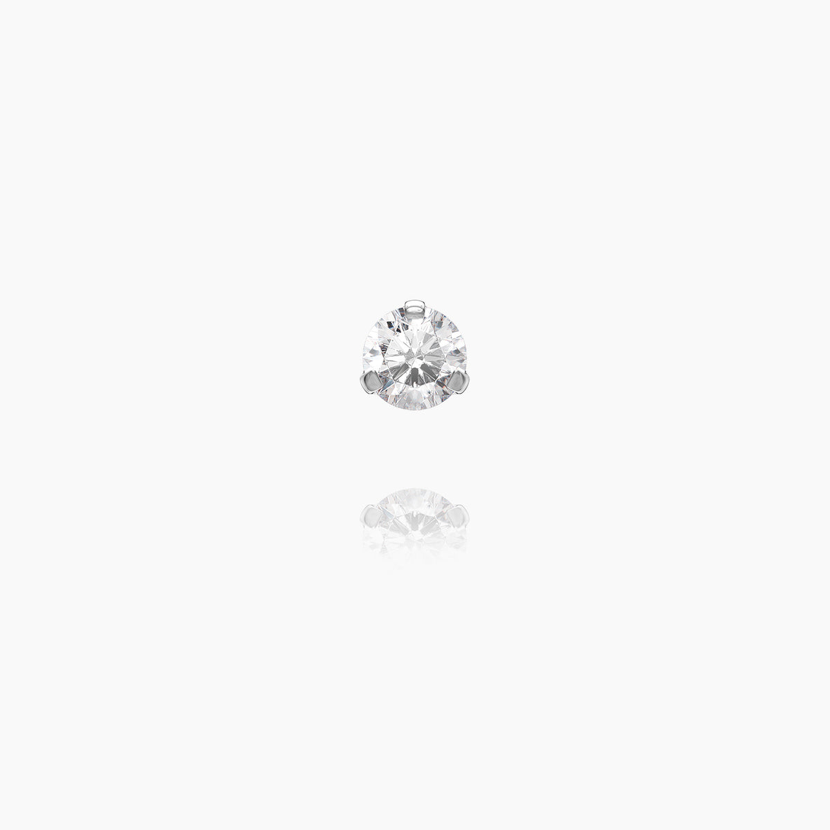 Top 3-Prong Set Gem White Gold 14k