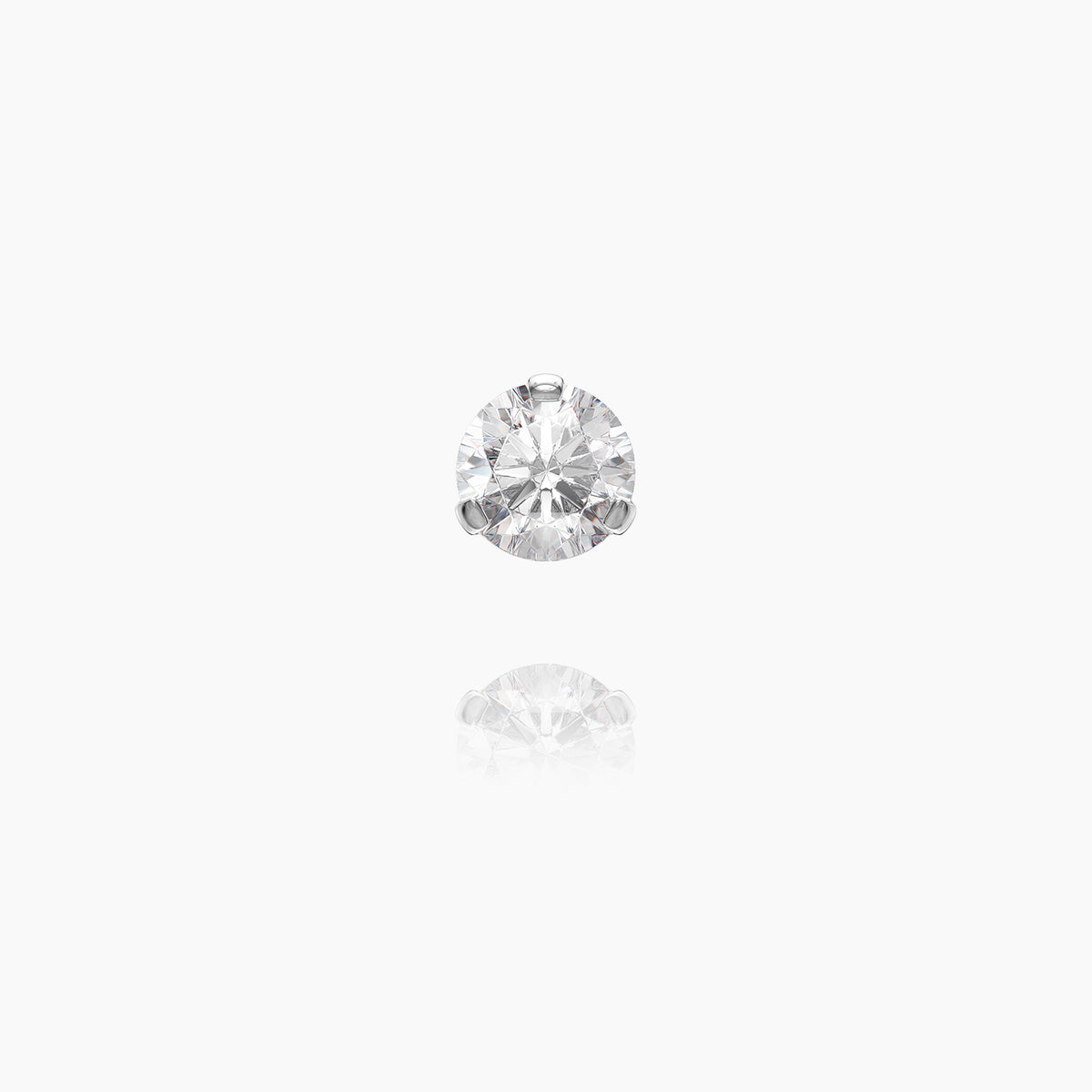 Top 3-Prong Set Gem White Gold 14k