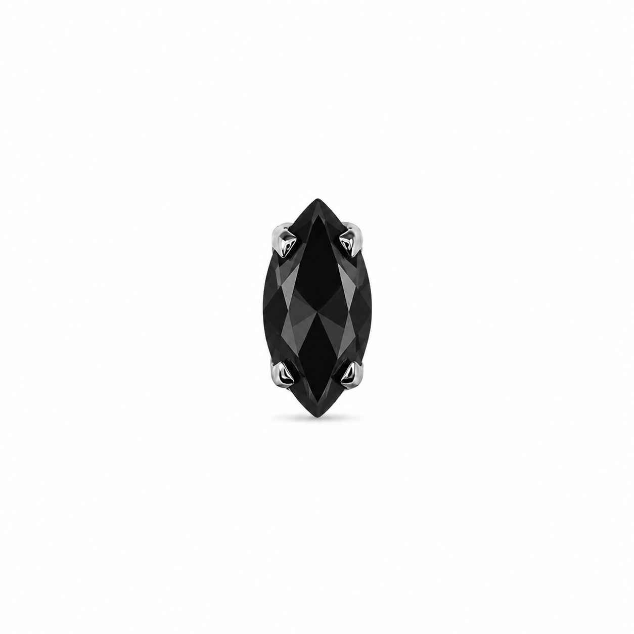Titanium Top Marquise Prong Set Gem