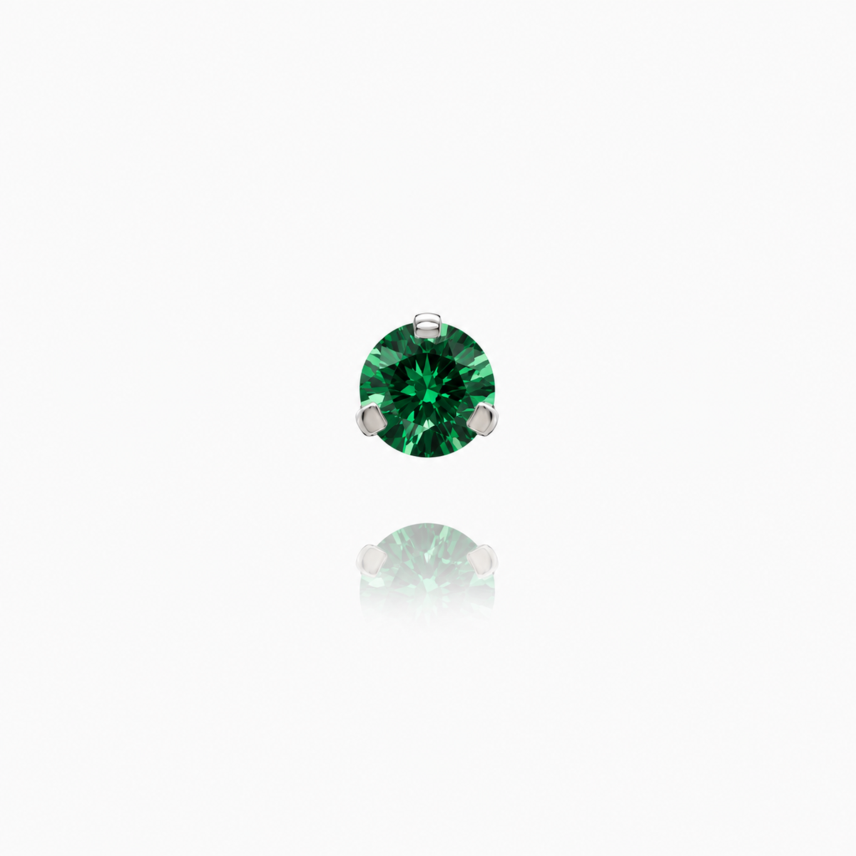 Top 3-Prong Set Gem White Gold 14k