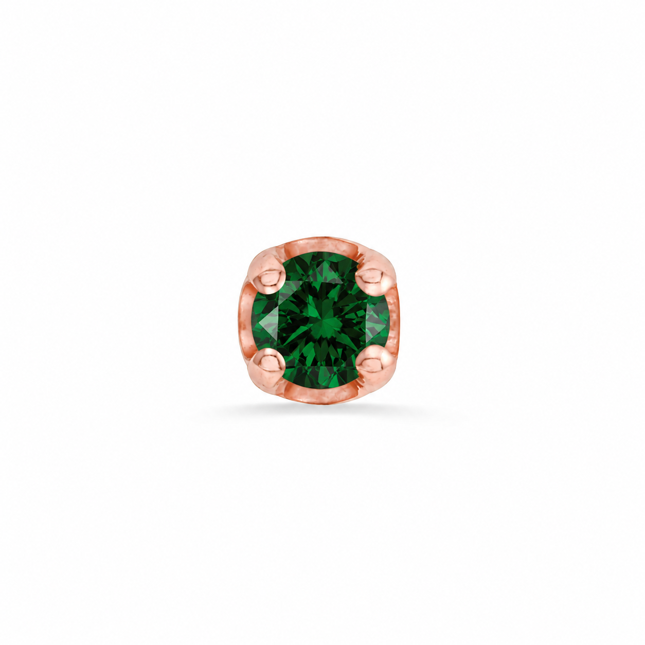 Top Classic Prong  Rose 14k