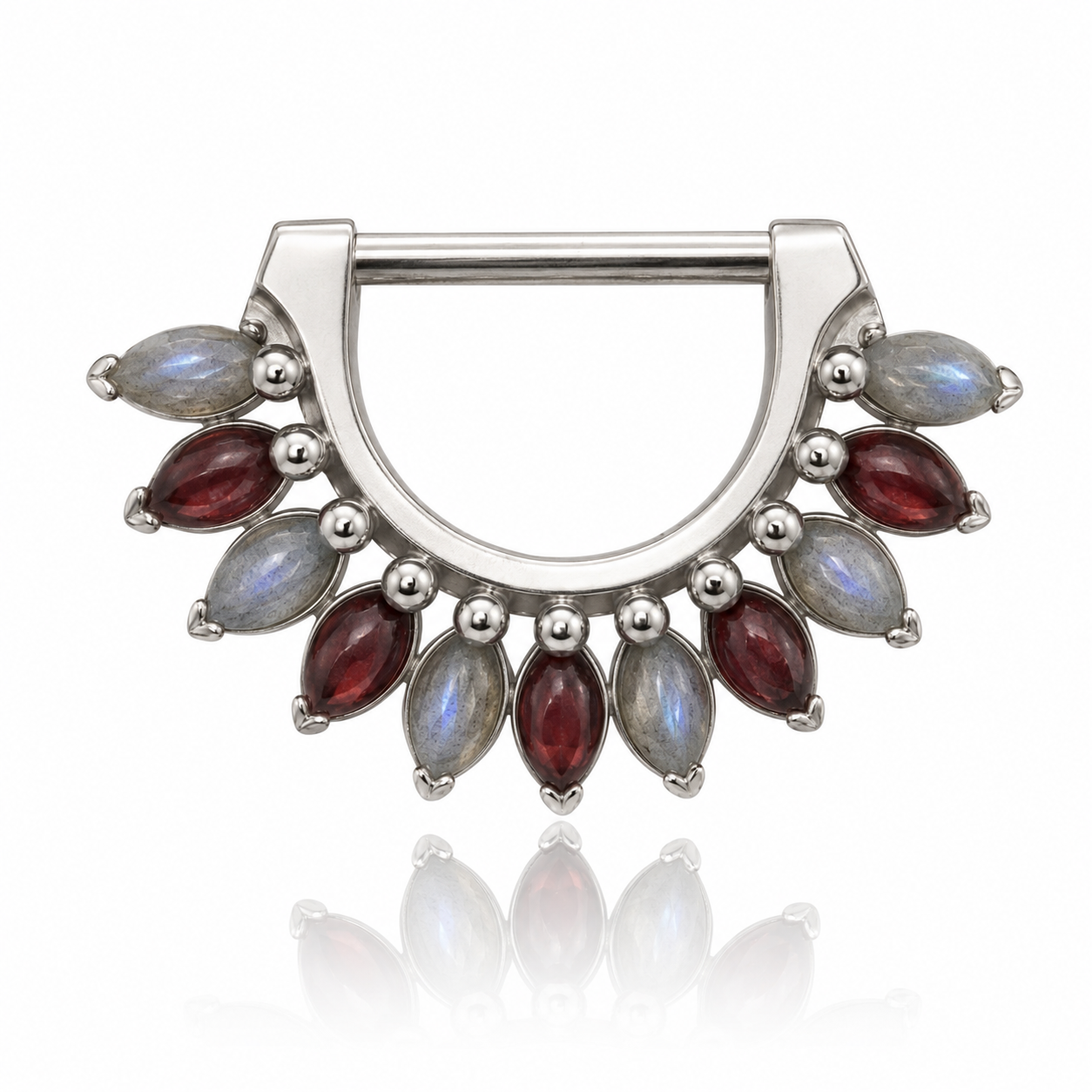 White Gold Marchesa Ring with Cabs