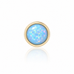 Top Yellow Gold Caboshon with Opals