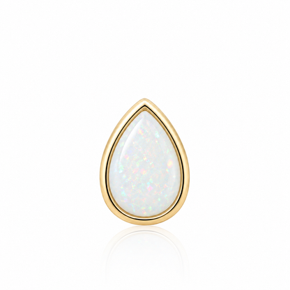Top Yellow Gold Teardrop with Opals