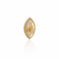 Top Yellow Gold Leaf with Natural Stones