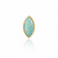 Top Yellow Gold Leaf with Natural Stones