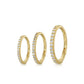 Gemmed Classic Clicker Yellow Gold 14k