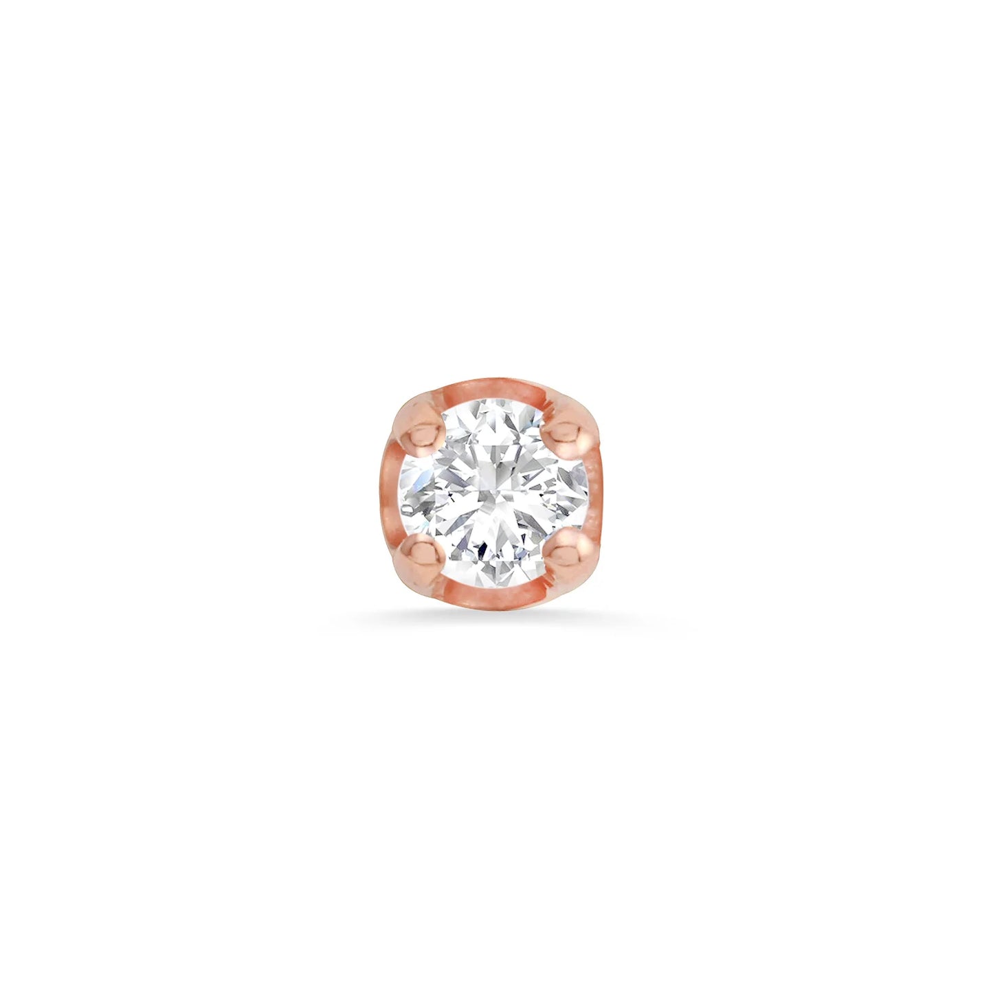 Top Classic Prong  Rose 14k
