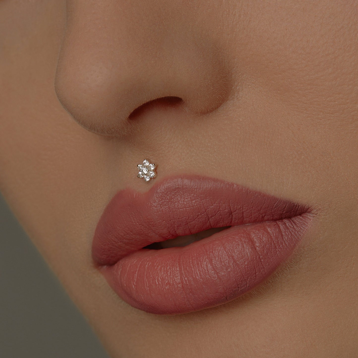 Lip piercing