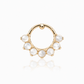 Tiara Large With Natural Stones Yellow Gold 14k