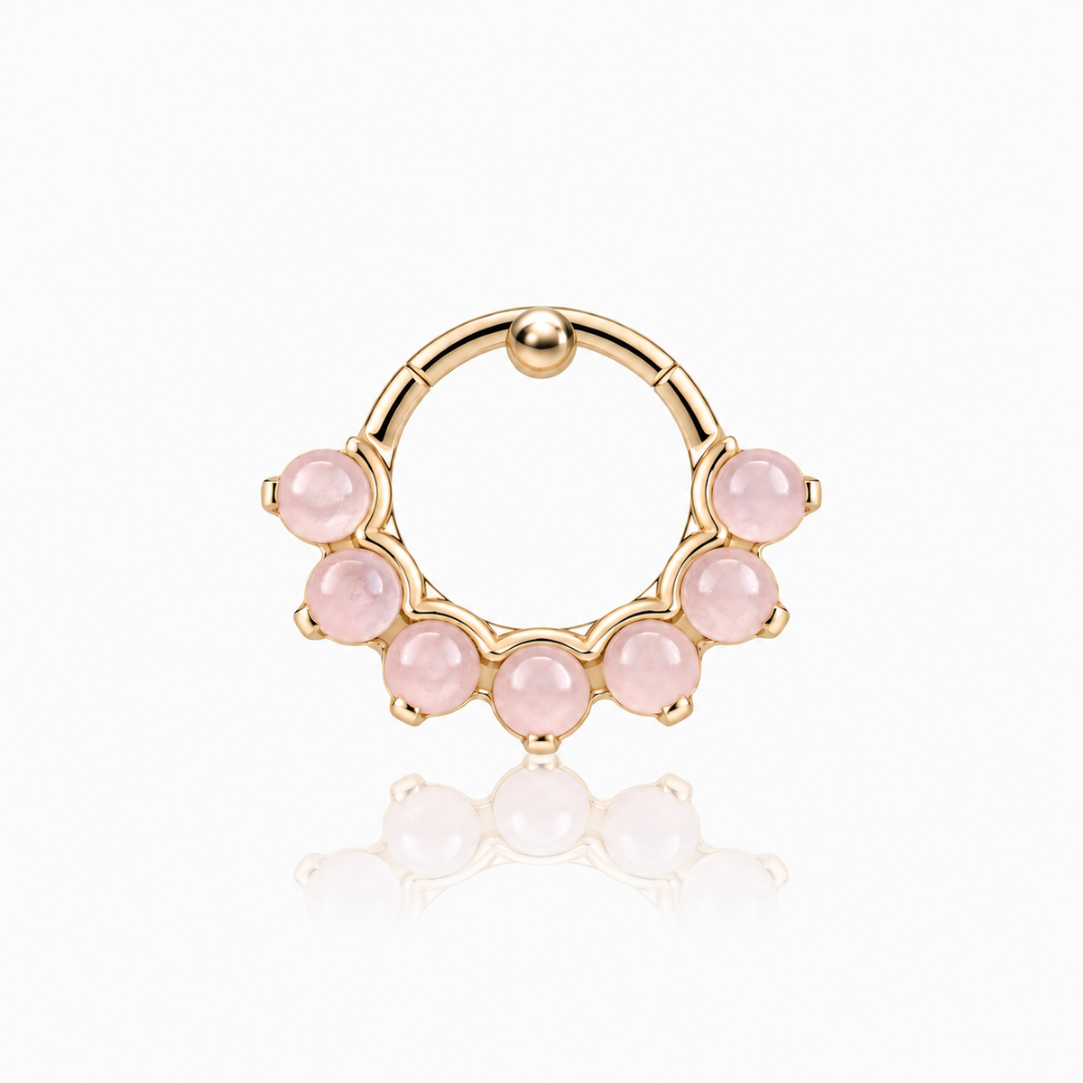 Tiara Large With Natural Stones Yellow Gold 14k