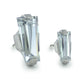Titanium Baguette Cut Prong Gem End