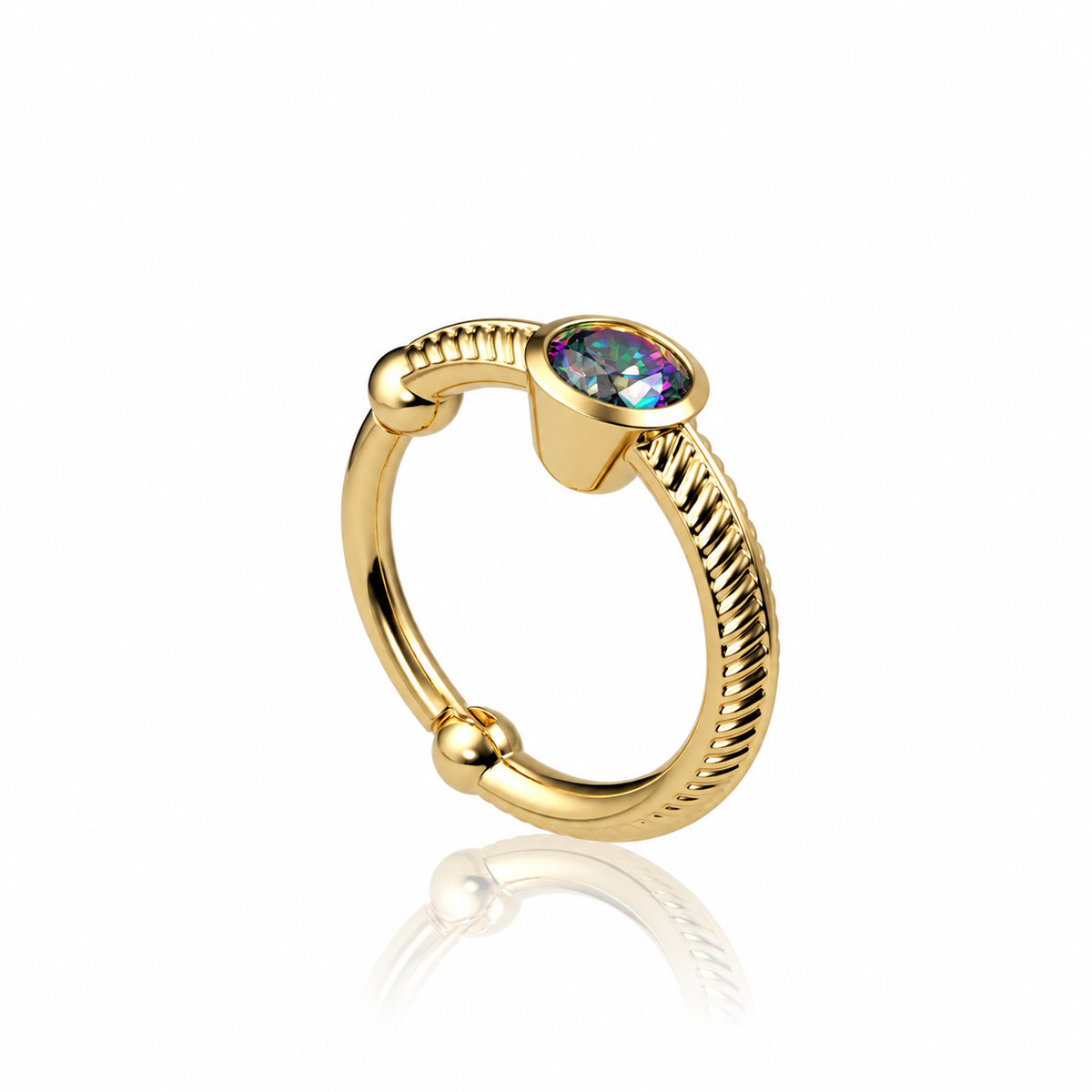 Vyunok Ring Yellow Gold 14k