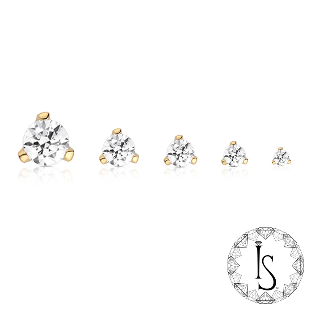 Top Prong Set #2 Yellow Gold 18k