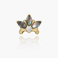 Top Yellow Gold Lilac with Cabs