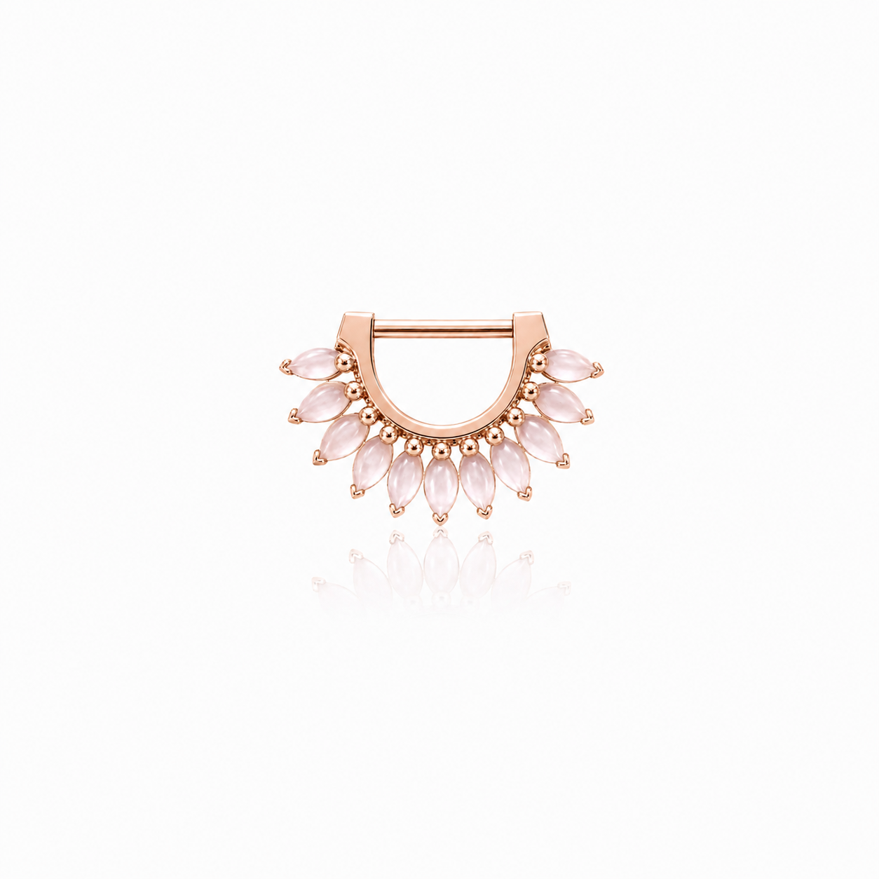 Rose Gold Marchesa Ring with Cabs