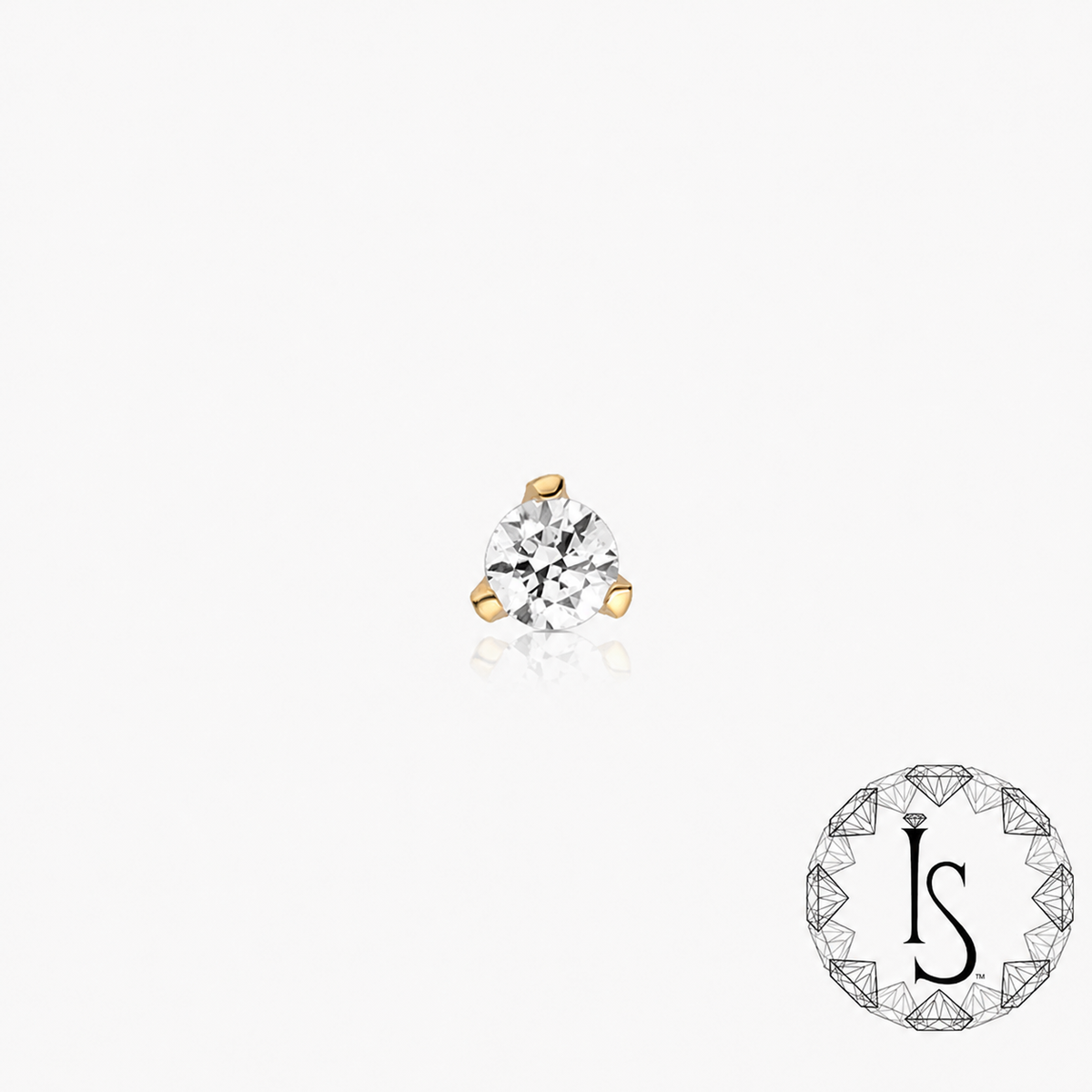 Top Prong Set #2 Yellow Gold 18k