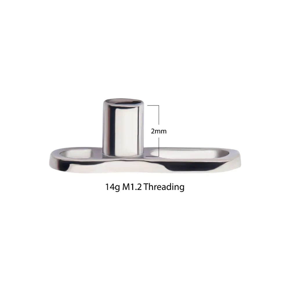 Titanium Threaded Microdermal  Anchor Base