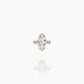 Top Yellow Gold Beaded Leaf