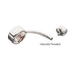 Titanium Threaded Double Bezel Round Navel