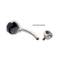Titanium Threaded with 3 Prong Set Double Stone Navel
