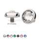 Titanium Threaded Low Profile Bezel Set