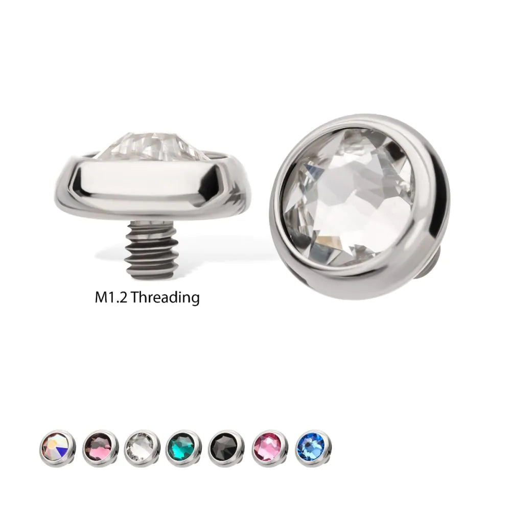 Titanium Threaded Low Profile Bezel Set