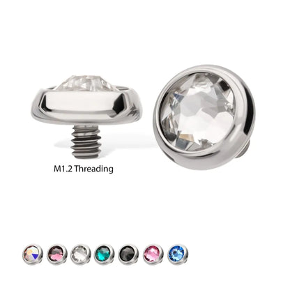 Titanium Threaded Low Profile Bezel Set