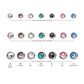 Titanium Threaded Low Profile Bezel Set